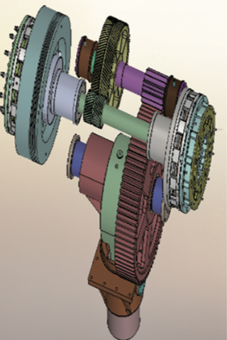 penghantaran gear eksentrik tunggal