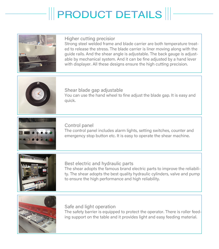 Butiran Mesin Guillotine