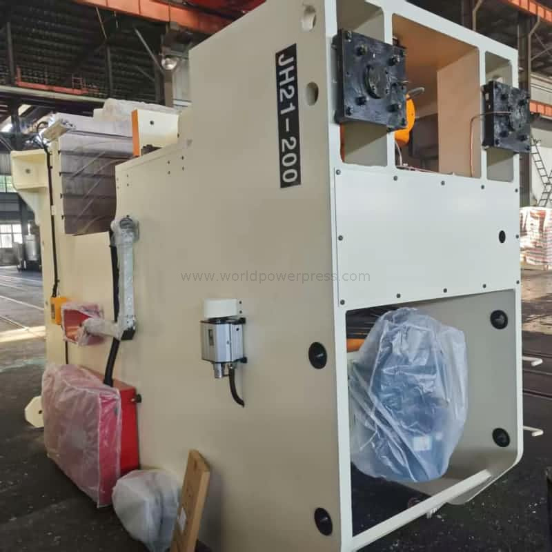 JH21-200 Kuasa Mekanikal Crank Jenis Mesin Tekan dengan klac pneUamtic